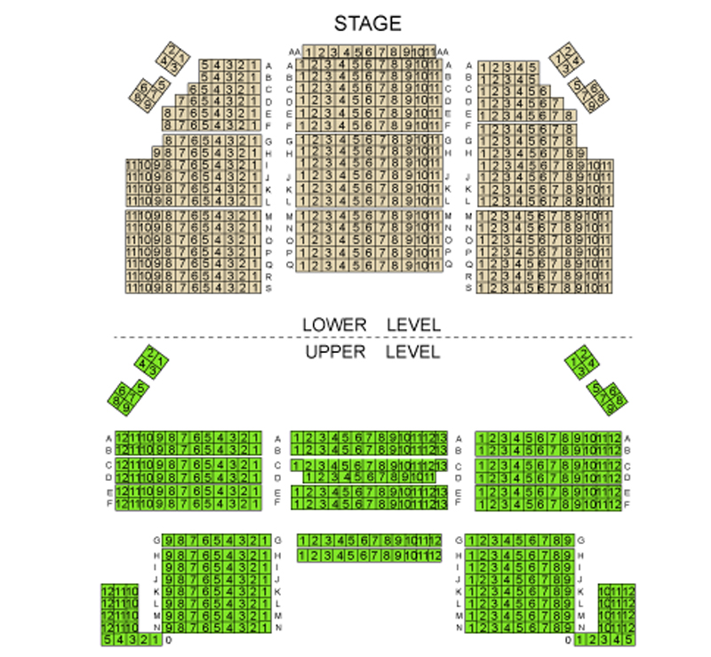 Broadway Theatre of Pitman Seating Chart