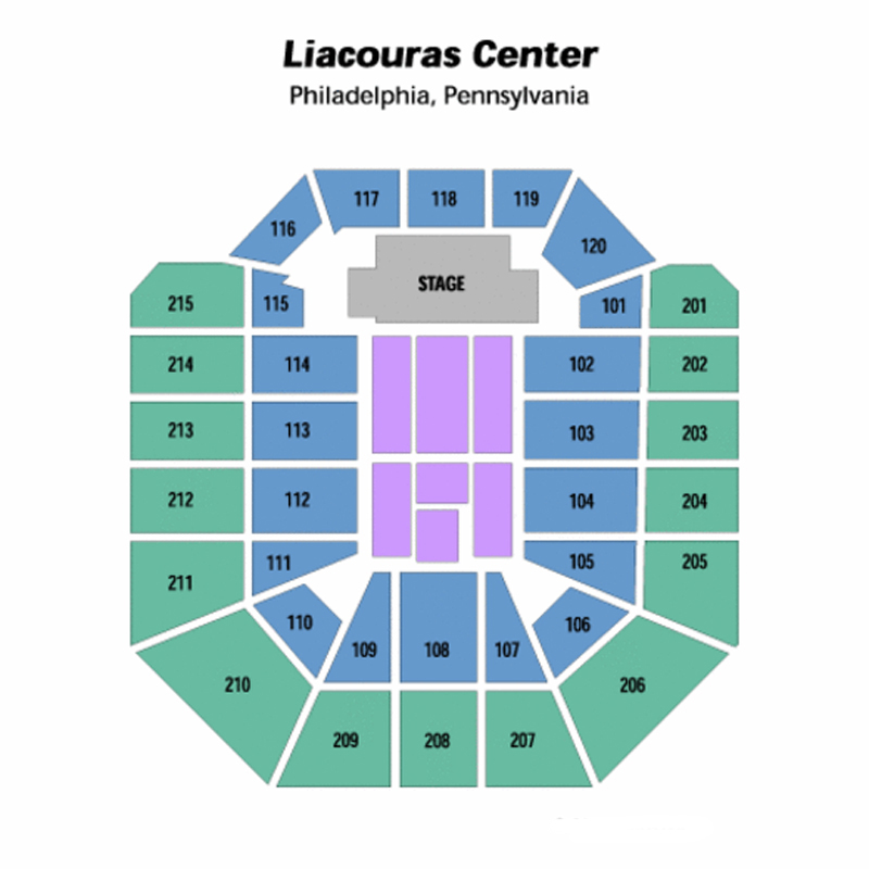 The Liacouras Center Seating Chart
